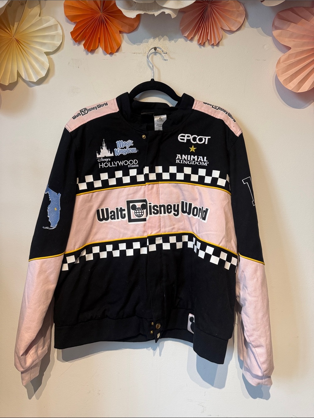 Her universal Disney racing jacket size 2x